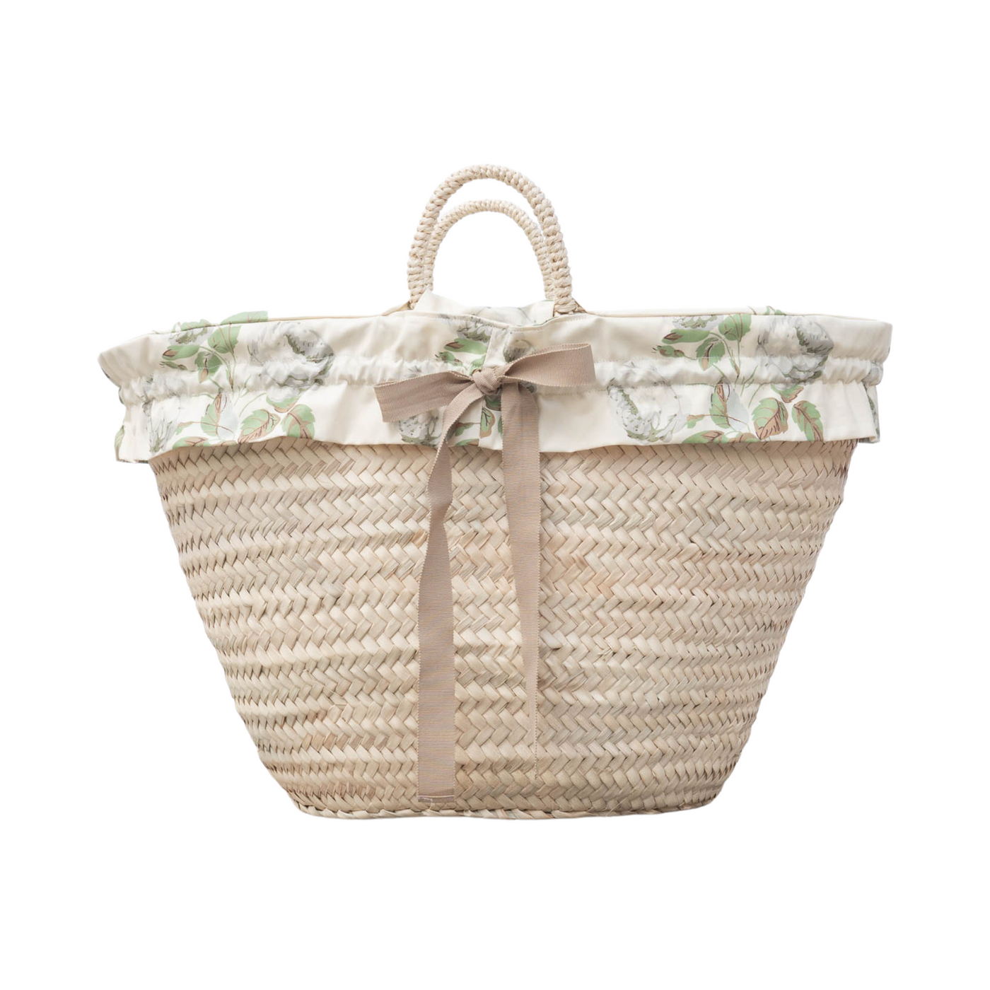 Colefax & Fowler Bowood Lined Market Basket - Maxine Makes