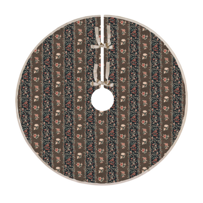 Lisa Fine Calico Floral Stripe Coco Tree Skirt