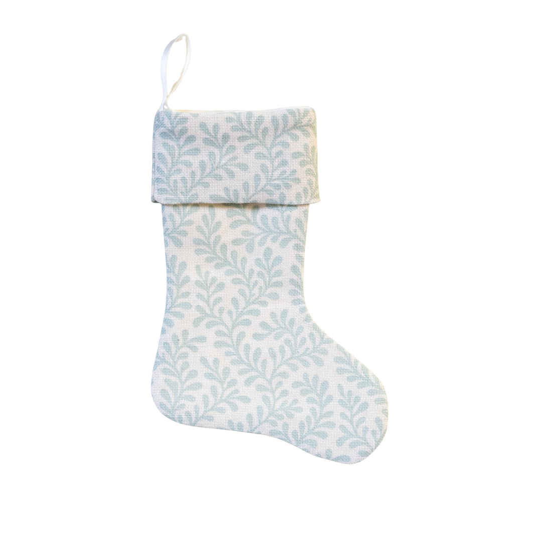 Colefax & Fowler Blythe Aqua Miniature Stocking