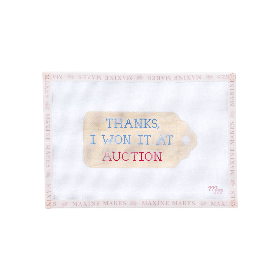 Thanks, I Won It At Auction Canvas