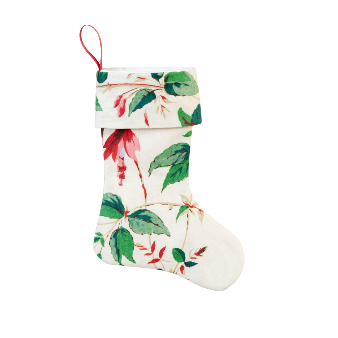 Colefax & Fowler Fuchsia Red Miniature Stocking