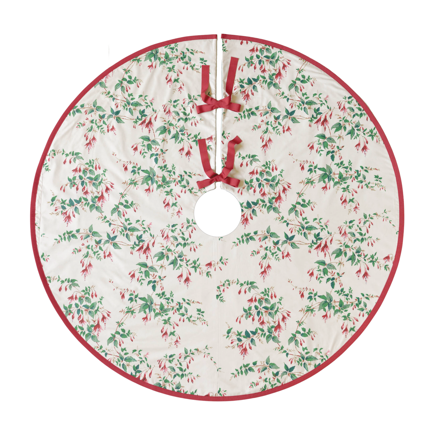 Colefax & Fowler Fuchsia Red Tree Skirt