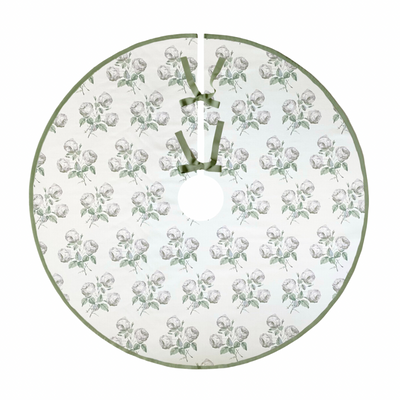 Colefax & Fowler Bowood Union Silver Tree Skirt