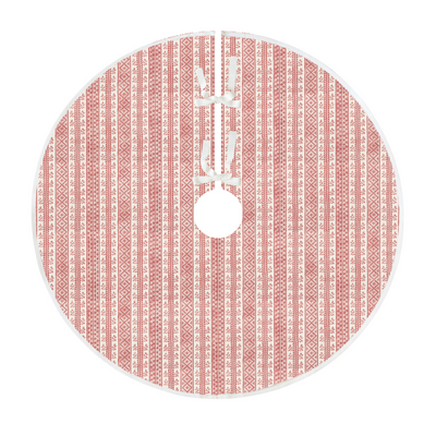 Jasper Dutch Stripe Red Tree Skirt