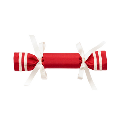 Red & Ivory Moire Christmas Cracker