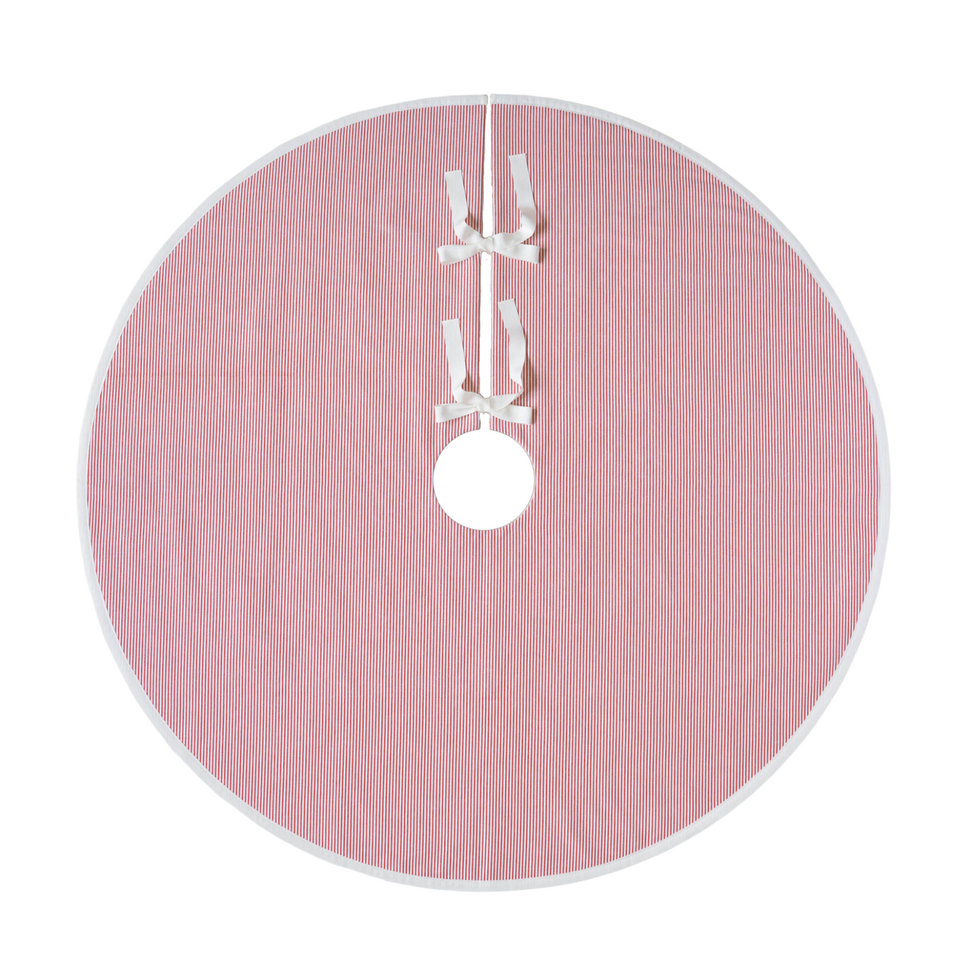 Jasper Dutch Stripe Red Tree Skirt