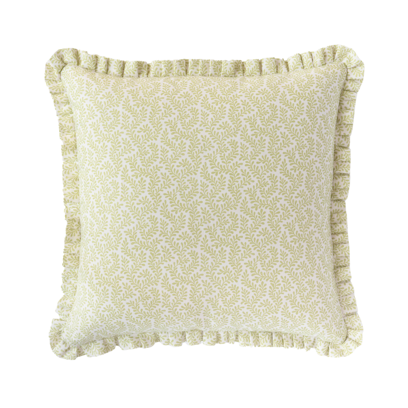 Colefax & Fowler Blythe Leaf Ruffle Pillow - Maxine Makes